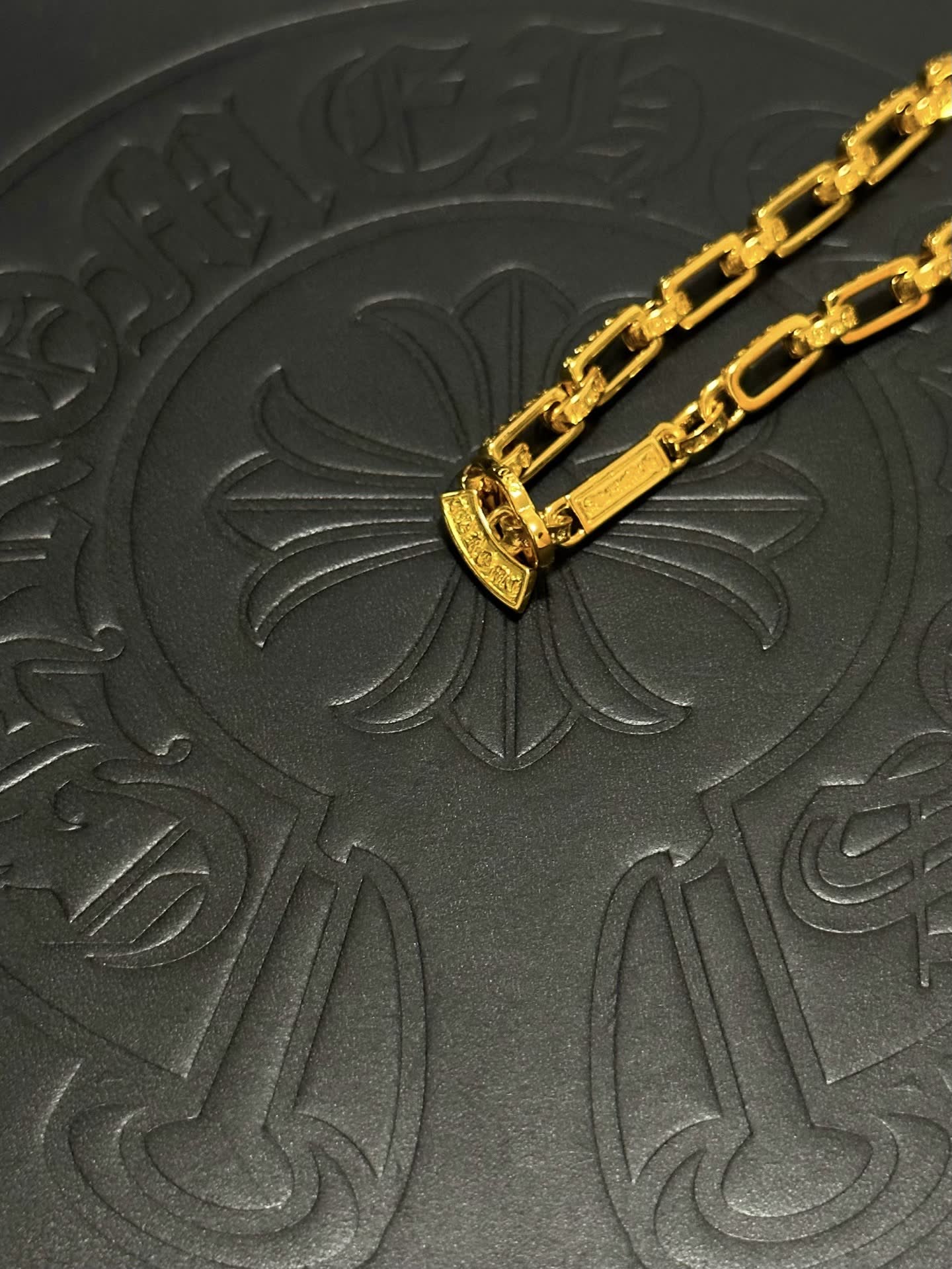 Chrome Hearts Gold Bracelet with Medallion
